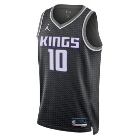Sacramento Kings Domantas Sabonis 10 Jordan 2022-23 Statement Edition Musta Miesten Pelipaidat Swingman
